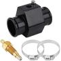 American Volt Automotive Engine Radiator in-Line Hose Fitting Adapter Water Temperature Thermostat Sensor Electric Fan Switch Kit (26mm, 160F On - 145F Off)
