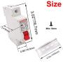 smseace DC Miniature Circuit Breaker, 50A 1P 250V Low Voltage DIN Rail Mounted Miniature Air Circuit Breaker, Suitable for Solar Panels Grid System.FCY8-63-C50-1P