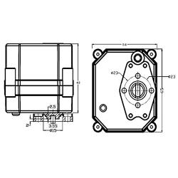 2N.m AC110-230V Normally Closed Electric Ball Valve Actuator/Controller/Control Switch/Motor-Driven,CR502