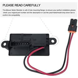 HVAC Blower Motor Resistor - Compatible with 1999-2006 Chevy Silverado GMC Sierra 1500 2500 3500, 2000-2002 GMC Yukon XL - Replaces for 89019089 973-004 89018597