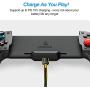 NexiGo Switch Controller for Handheld Mode, Ergonomic Controller for Nintendo Switch with 6-Axis Gyro, Dual Motor Vibration, Compatible with All Games of Switch, Not for OLED