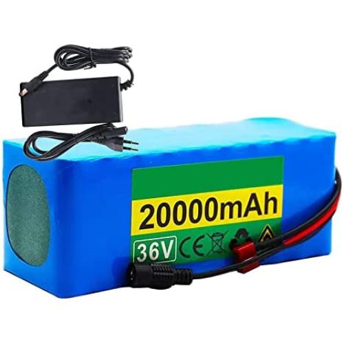 Wnicek Ebike Battery 36V Lithium Ion Battery 36V 20AH Mountain Electric Bicycle Battery with BMS and Charger, Electric Bike Scooter Battery for 500W 350W 200W Bike Motor