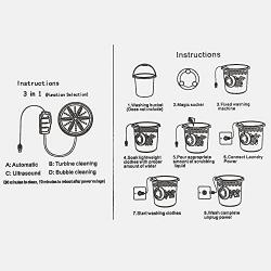 Mini Portable Washing Machine, USB Powered Portable Ultrasonic Turbine Sterilization Washer, With Speed Remote Controller 3 in 1 Wash Modes for Home Travel College Camping Business Travel