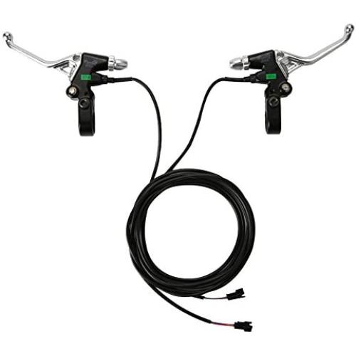 1Pair Bike Brake Handle, Aluminium Alloy Bicycle Cycling Handbrake Lever Grips for Electric Bike Scooter Product Name