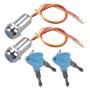 2 Pack 2 Wires Ignition Switch Key Starter Switch with 4 Keys ​On-Off for Electric Scooter ATV Moped Go Kart