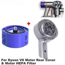 Motor Rear Cover/Motor Back Cover & Filter Replacement for Dyson V6 DC58 DC59 DC61 DC62 DC74 Vacuum Cleaner Accessories