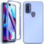 for Moto G Pure Phone Case: Protective Rugged Silicone Cover - Drop Full Protection Shockproof - Durable Aesthetic Matte Cases for Motorola Moto G Pure - Slim Cute Girly Phone Case (Light Blue)