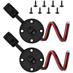 Trolling Motor Plug and Receptacle - iGreely 2Pack Weatherproof SAE Socket Sidewall Port, SAE Quick Cable Connect Solar Panel Mount for Motorcycle RV Marine Boat Car DIY and More 12AWG 1ft/30cm