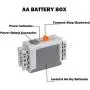 YYUNA Power Functions Motor Kit, 6Pcs Building Blocks Power Kit with 2Medium Motor, 1Battery Box, 15CM Extension Cords, LED Lights, Programming Education Toys Accessories