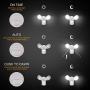 JJC LED Security Lights ,Motion Sensor Flood Light Outdoor Fixture,2000LM 20W(120W Equiv.),IP65 Waterproof,5000K Daylight White ETL Listed Outdoor Lighting White (Not Solar Powered)