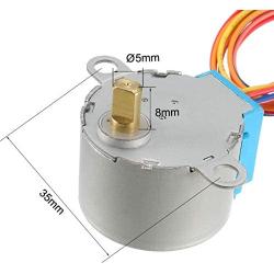 uxcell DC 5V Micro Stepper Motor 28BYJ-48 With 5V ULN2003 Drive Test Module Board 5 Line 4 Phase
