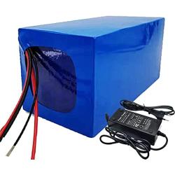 Jieoto 72V Motorcycle Battery Pack, Lithium-Ion Rechargeable Battery, 20Ah 30Ah 40Ah 50Ah 60Ah E-Bike Battery Pack, with BMS and Charger, for 1000W-5600W Bike Motor