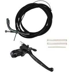 Left Clutch Lever W/ Lock Throttle & Clutch Cable Set Fits 49cc 60cc 66cc 80cc Motorized Bike