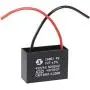 uxcell Ceiling Fan Capacitor CBB61 3uF 450V AC 2 Wires Metallized Polypropylene Film Capacitor 43x31x18mm for Electric Fan Pump Motor Generator