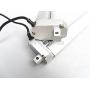 Ochoos Electric Linear Actuator 12v 100mm Stroke 1500N DC Motor Linear Motion Controller with Limit Switch XJ-TGZ-U2