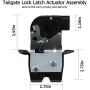 Car Tailgate Latch Trunk Lid Lock Actuator Motor 81230-2V000 for Hyundai Veloster 1.6L V4 Engin 2012 2013 2014 2015 2016 2017, Tail Gate Trunk Latch Assembly Part