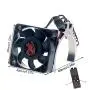 KWBRC 42mm Rc Motor Fan RC Cooling Fan Motor Metal RC Model Cooling Fan RC Heat Sink fan RC Electric Motor Heat Sink for 1515/1512/4268 /TENSHOCK 812 Motor of RC Model Car (Silver)