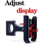 All Metal Road Motorcycle/Bycicle Phone Mount, Mountain Bike Phone Mount, Extreme Strong with All Stainless Steel Body, Rock Solid Holder for Regular and Plus Sized iPhone and Samsung Devices.