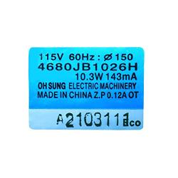 New OEM Produced 4680JB1026H for LG Refrigerator Condenser Cooling Fan Motor - Replaces 1330001 AP4440743 PS3523107
