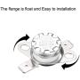 uxcell KSD301 Thermostat 155°C/311°F 10A Normal Closed N.C Adjust Snap Disc Temperature Switch for Microwave,Oven,Coffee Maker 5pcs