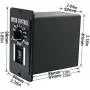 Tuimiyisou Motor Speed Controller DC PWM Brush Generator Control Adjustable 10-60V 6A with Reversible Switch Industrial Automation-Motor Speed Controller