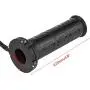 1 Pair 12V Motorcycle Heated Grips, Keenso Universal 7/8 Motorcycle ATV 22mm Handlebar Grips Heated/Voltmeter/ USB Charger for Motorcycle/Bike/ATV (12W - 24W)