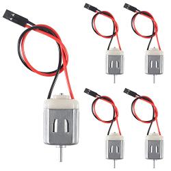 AITIAO 5Pcs 1V-6V Type 130 Miniature DC Motor Micro Toy Motors with XH-2.54 Female Dupont Wire for Hobby DIY Projects