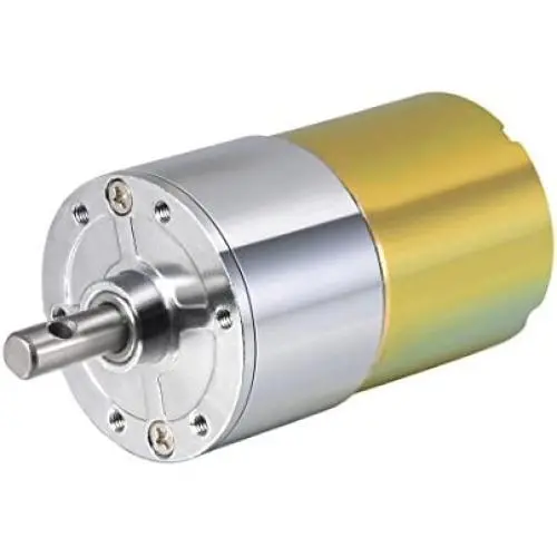uxcell 12V DC 110 RPM Gear Motor High Torque Electric Reduction Gearbox Centric Output Shaft