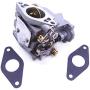 SouthMarine Boat Engine 66M-14301-12 Carburetor Assy and 66M-13646-00 Gaskets (2 pcs) for Yamaha 4-Stroke 15hp F15 Electric Start Outboard Motor