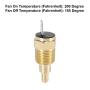 X AUTOHAUX Universal Automotive Radiator Engine Cooling Fan Temperature Thermo Sensor Switch 3/8