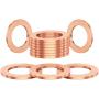 DEEFILL (20Pcs) M14 Red Cooper Oil Drain Plug Crush Washers Coolant Seal Ring Gasket DFL-030