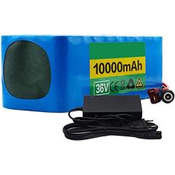 FREEDOH E Bike Battery 36V 10Ah Electric Bike Lithium-ion Battery Pack 36 Volt 10000mAh 10S 4P E-Bike Battery Pack for 200W 500W/ 750W/ 1000W Motor with Charger