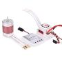 YOUQUKEJI 3650 3900kv Brushless Motor ESC: Waterproof Sensorless Motor with 60A ESC & Programming Card Combo Fast Motor Electric High Speed Controller for 1/10 RC Car Truck