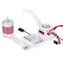 3650 3900kv Brushless Motor ESC: Waterproof Sensorless Motor with 60A ESC & Programming Card Combo Fast Motor Electric High Speed Controller for 1/10 RC Car Truck