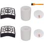 h Life Replacement Shark NV650 Filters for Shark Rotator APEX Powered Lift-Away NV752 NV751 NV750W NV652 NV651 NV650W AX950 AX951 Vacuum Cleaner Parts # XFF650 & XHF650