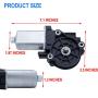 MOCW 676061 1101428 Motor Replacement Kit RV Stair Entry Step Motor Compatible with Kwikee,Repacement for Lippert Components 1101428 with 3 Screws, One Year Warranty