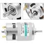 XD-775 DC Motor 12V, High Torque DC Motor High Speed 10000rpm Double Ball Bearing Motor, Low Noise Gear Motor for Small Lathe, Precision Machine Battery Car