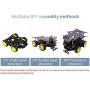Yahboom Smart Robot Chassis Kit with 4 TT Motor 4 Wheels Robot Car Chassis for UMO R3 Raspberry Pi Jetson Nano Electronic DIY Learning Kit