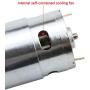 Ellbest DC Motor 12V 6000 RPM Mini Gear Motor High Torque Electric Micro Speed Reduction Geared Motor Centric Output Shaft 50mm Diameter Gearbox