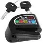 Alarm Disc Brake Lock, Motorcycle Scooter ycle Anti Theft Disc Brake Lock Security Alarming System(Black) Motorbike Alarm Motorbike Alarm
