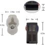 Breeze Bay Universal Self-learning Ceiling Fan Remote Control and Receiver Kit Replacement of Hampton Bay Harbor Breeze Hunter