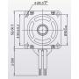 60mm BLDC motor 48 V 3000 rpm (Rated Torque 0.5 N.m)