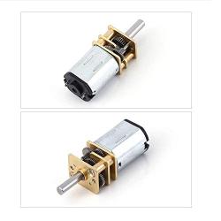 Ruimou DC 6V 100RPM Speed Reduction Motor N20 3mm Shaft Mini Metal Gearwheel Gear Motor with Full Metal Gearbox Micro Electric Motor for DIY Engine Toys(2 Pieces)