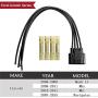 Anina WPT688 HVAC Blower Motor Resistor Connector Compatible with 2004-2018 Ford Escape Explorer F-150 Fiesta Lincoln Mks Navigator Mercury Mariner Wire Harness Pigtail 3U2Z14S411ZEA