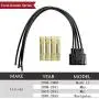 Anina WPT688 HVAC Blower Motor Resistor Connector Compatible with 2004-2018 Ford Escape Explorer F-150 Fiesta Lincoln Mks Navigator Mercury Mariner Wire Harness Pigtail 3U2Z14S411ZEA
