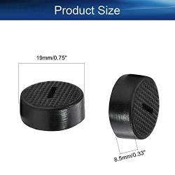 Heyiarbeit Carbon Brush Holder Caps 19mm O.D. 8mm Thickness Electric Motor Brush Cover Plastic Fitting Thread Black 10pcs