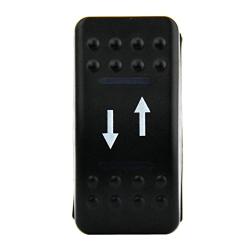 4 Pin Marine Grade ON-Off-ON/Open-Close/in-Out Momentary Rocker Switch with Blue LED Light and Etched Arrow Symbols DC 12V/20A, 24V/10A from U.S. SOLID