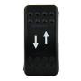 4 Pin Marine Grade ON-Off-ON/Open-Close/in-Out Momentary Rocker Switch with Blue LED Light and Etched Arrow Symbols DC 12V/20A, 24V/10A from U.S. SOLID