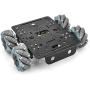 OSOYOO 4WD Omni Wheel Robotic Mecanum Wheel Robot Car Platform Chassis with DC Speed Encoder Motor for Arduino/Raspberry Pi