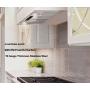 Insert 30inch Range Hood with 800CFM, DC Motor, EVERKITCH, Built in Stove Hood, Stainless steel Filter, Kitchen Vent Hood with 6 Speeds Gesture and Touch Control